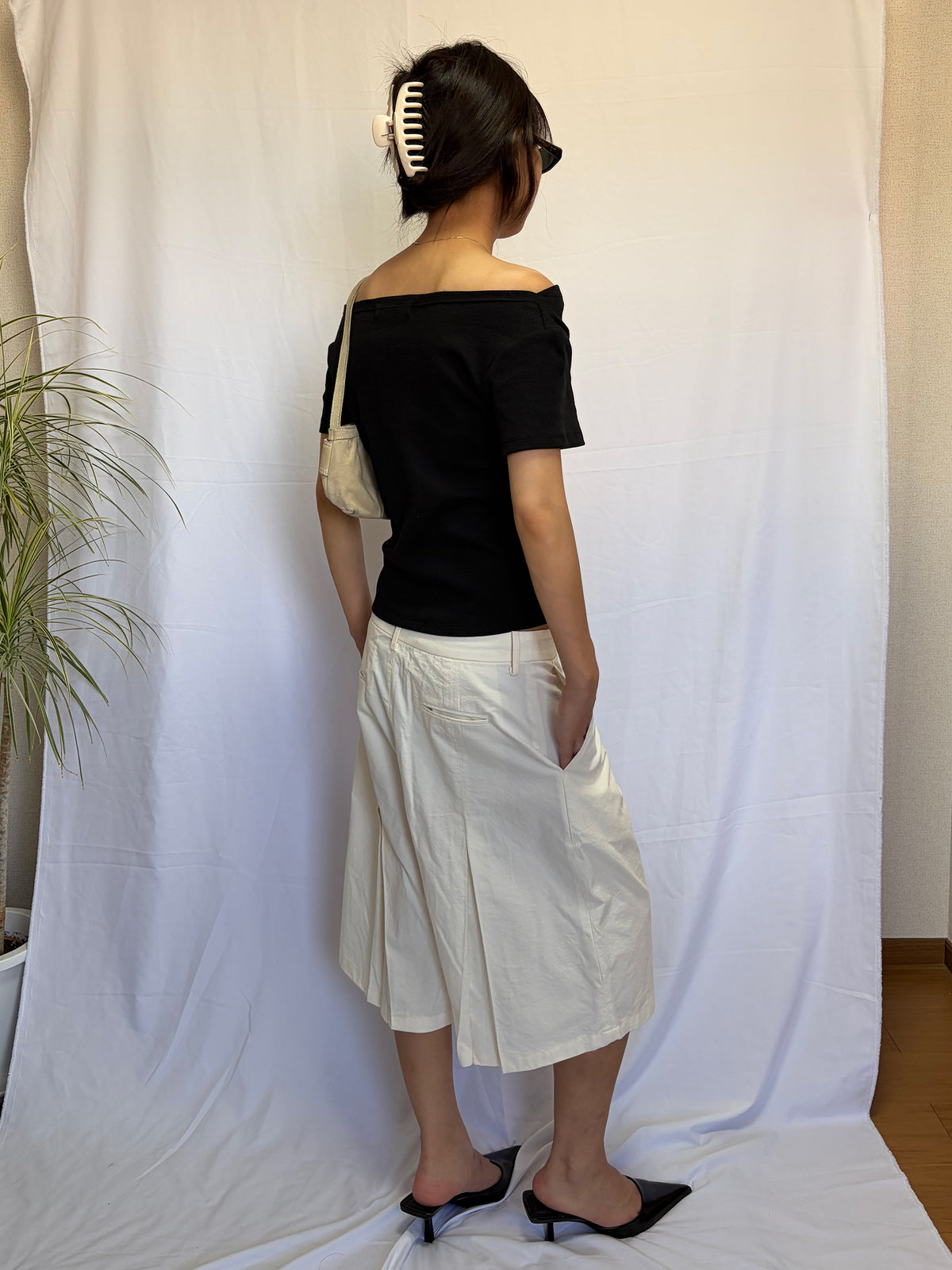 Relaxed Crease Bermuda Shorts