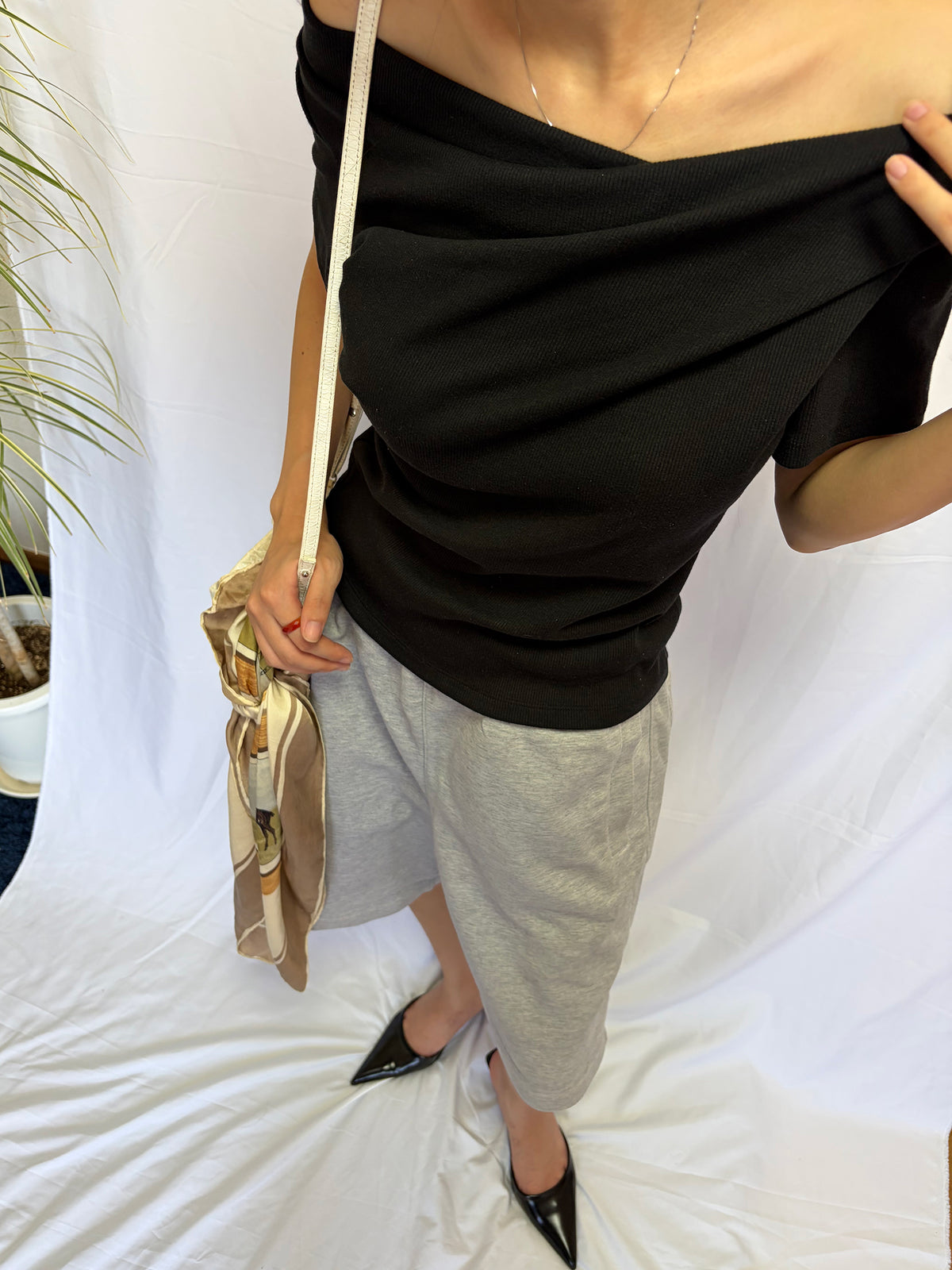 Draped Jersey Tee