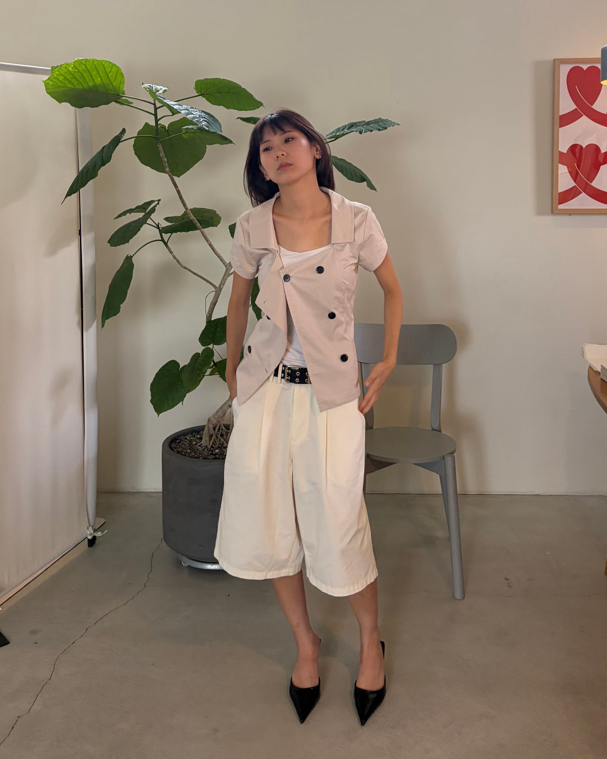 Square Neck Shirt Jacket