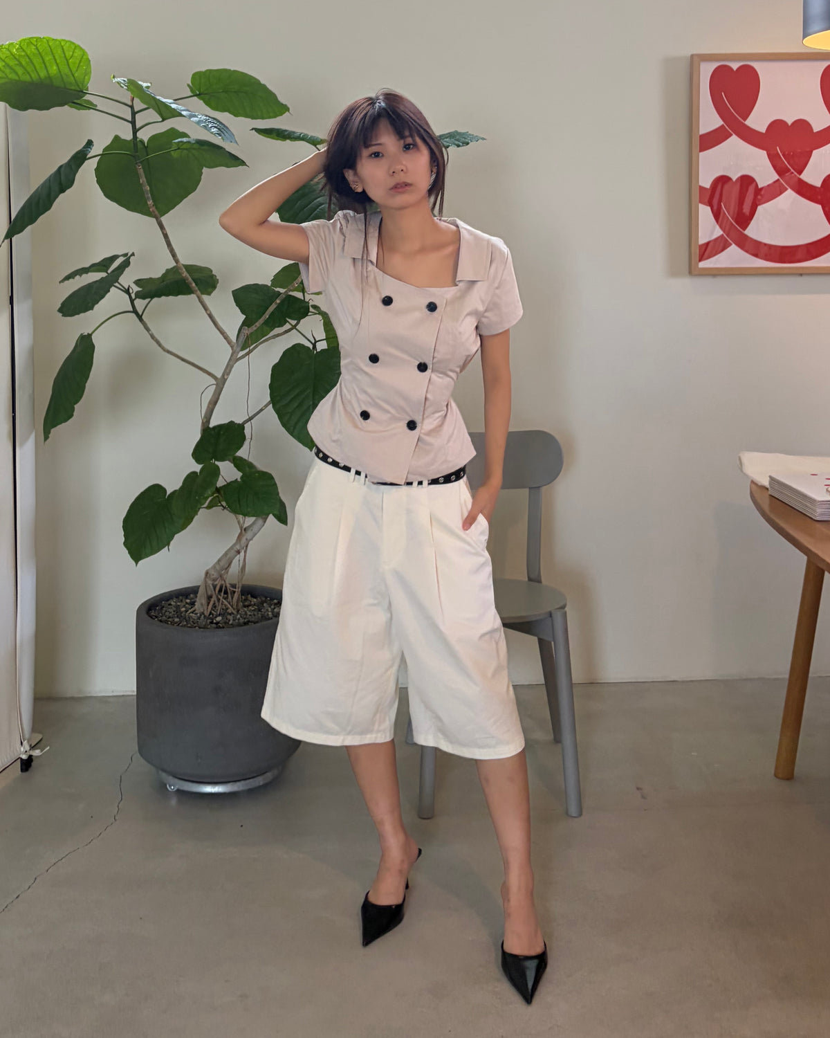 Square Neck Shirt Jacket