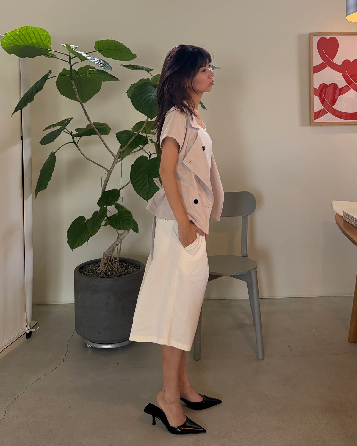Square Neck Shirt Jacket